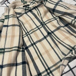 Pull&Bear Checkered Beige and Dark Green men’s jacket